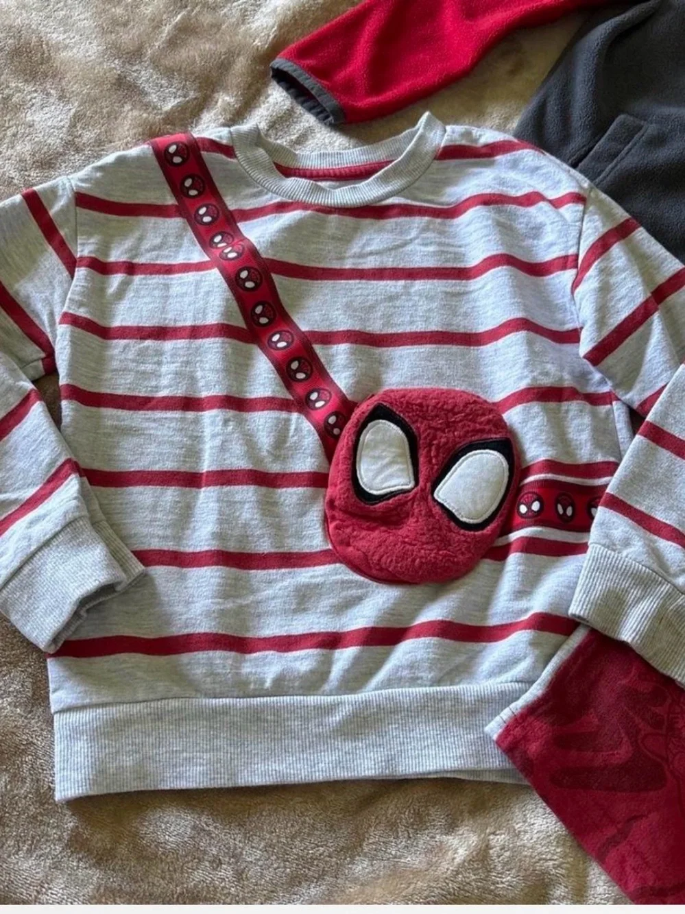 Marvel Spider-Man Red & Gray Kids Costume Outfit